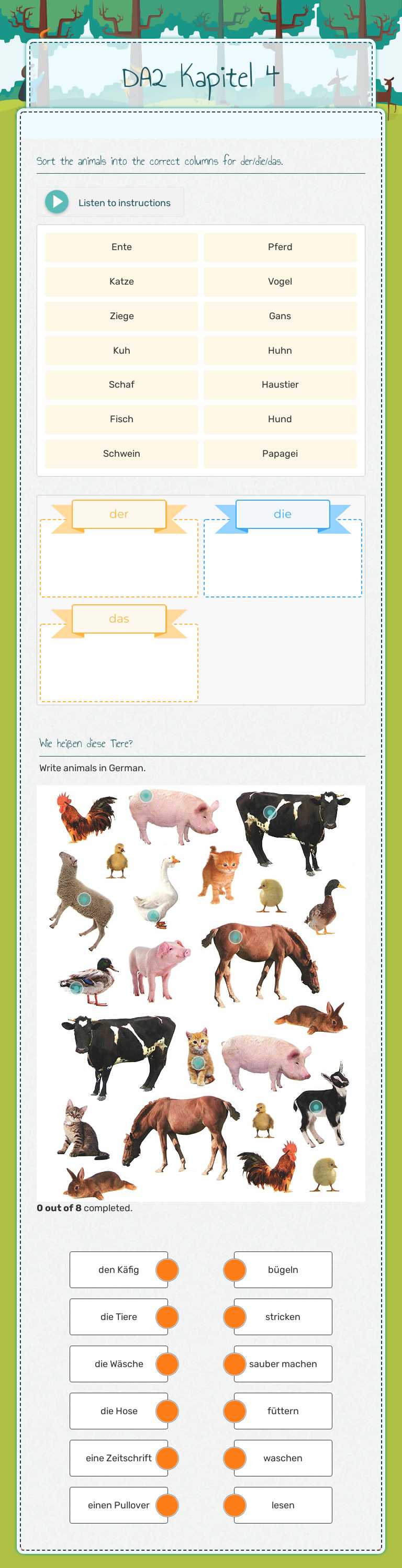 DA2 Kapitel 4 Grade 8 worksheet preview