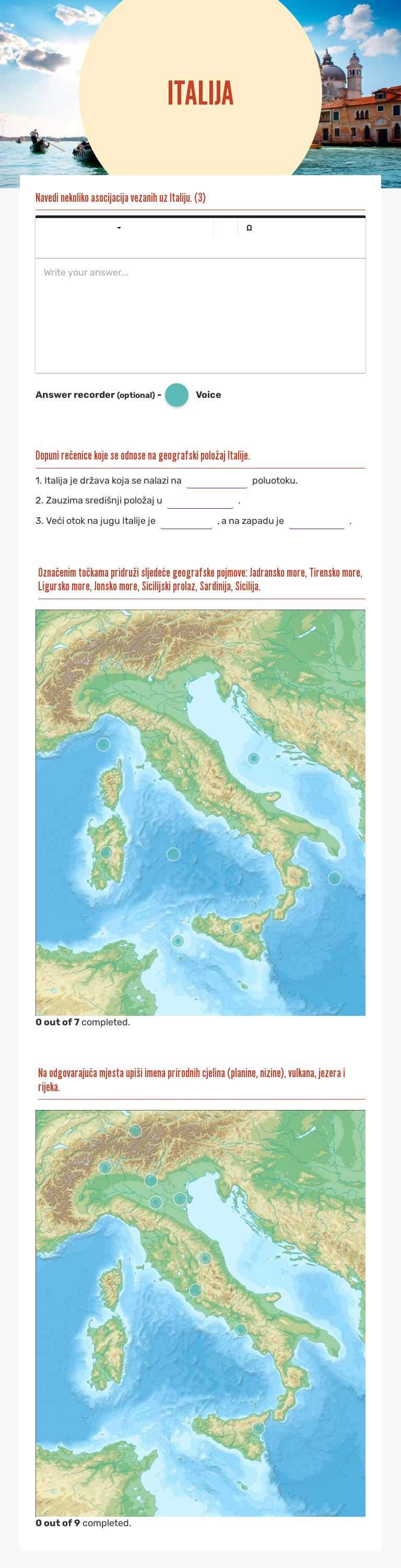 ITALIJA worksheet preview image
