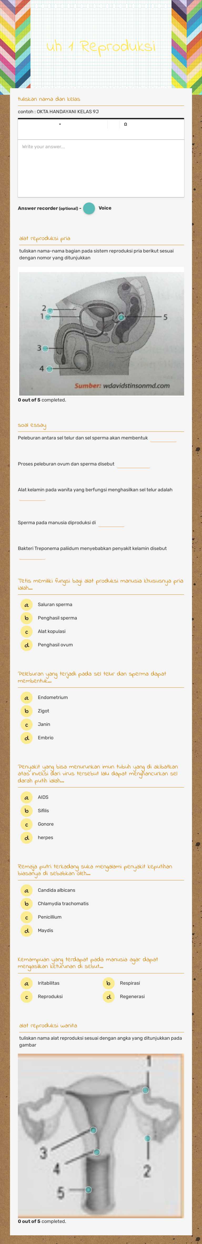 uh 1 Reproduksi worksheet preview image