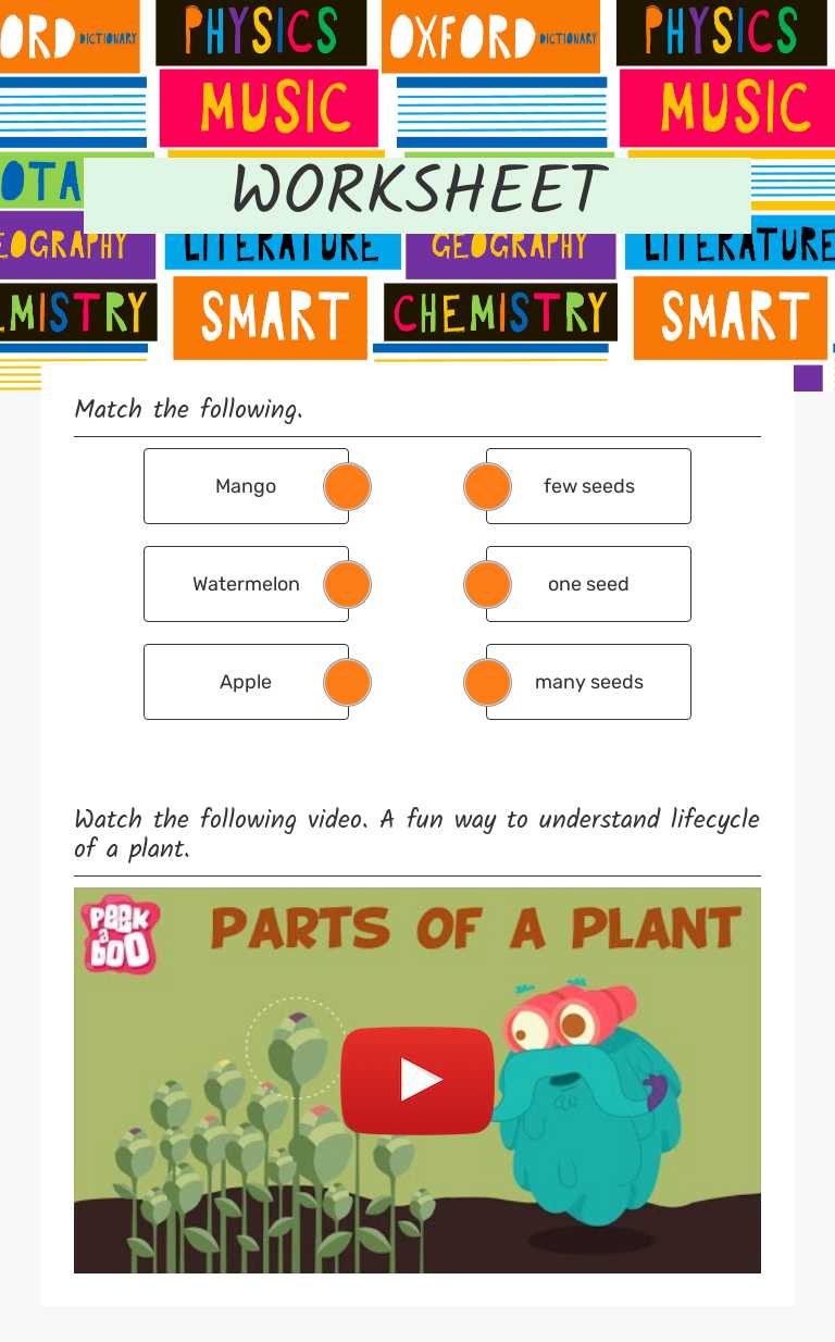 WORKSHEET worksheet preview image
