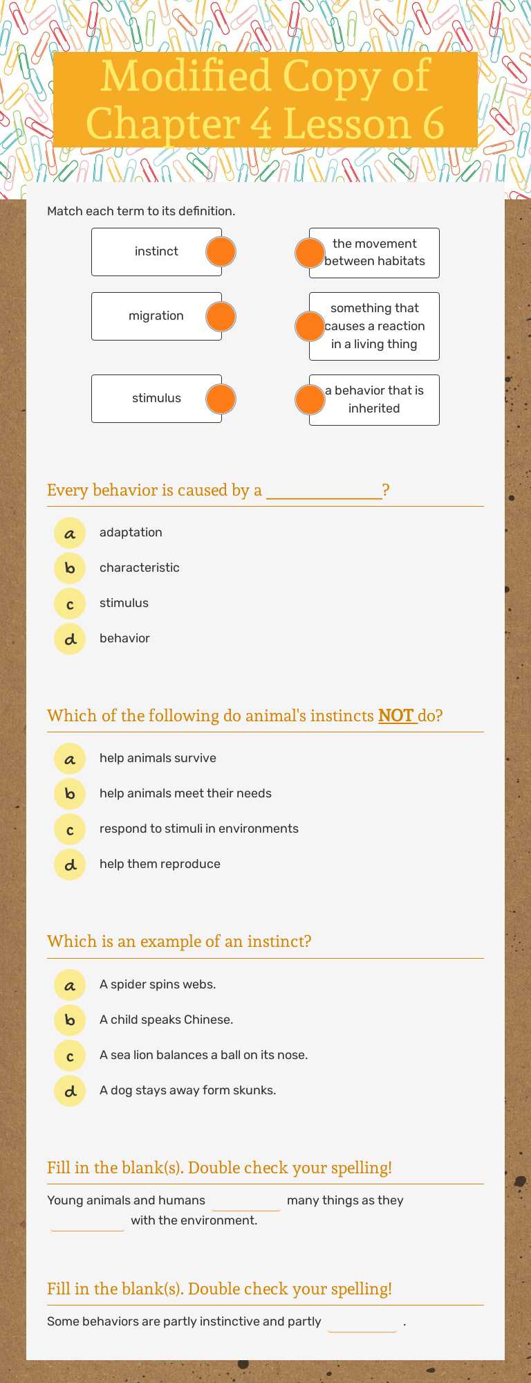 Modified Copy of Chapter 4 Lesson 6 worksheet preview