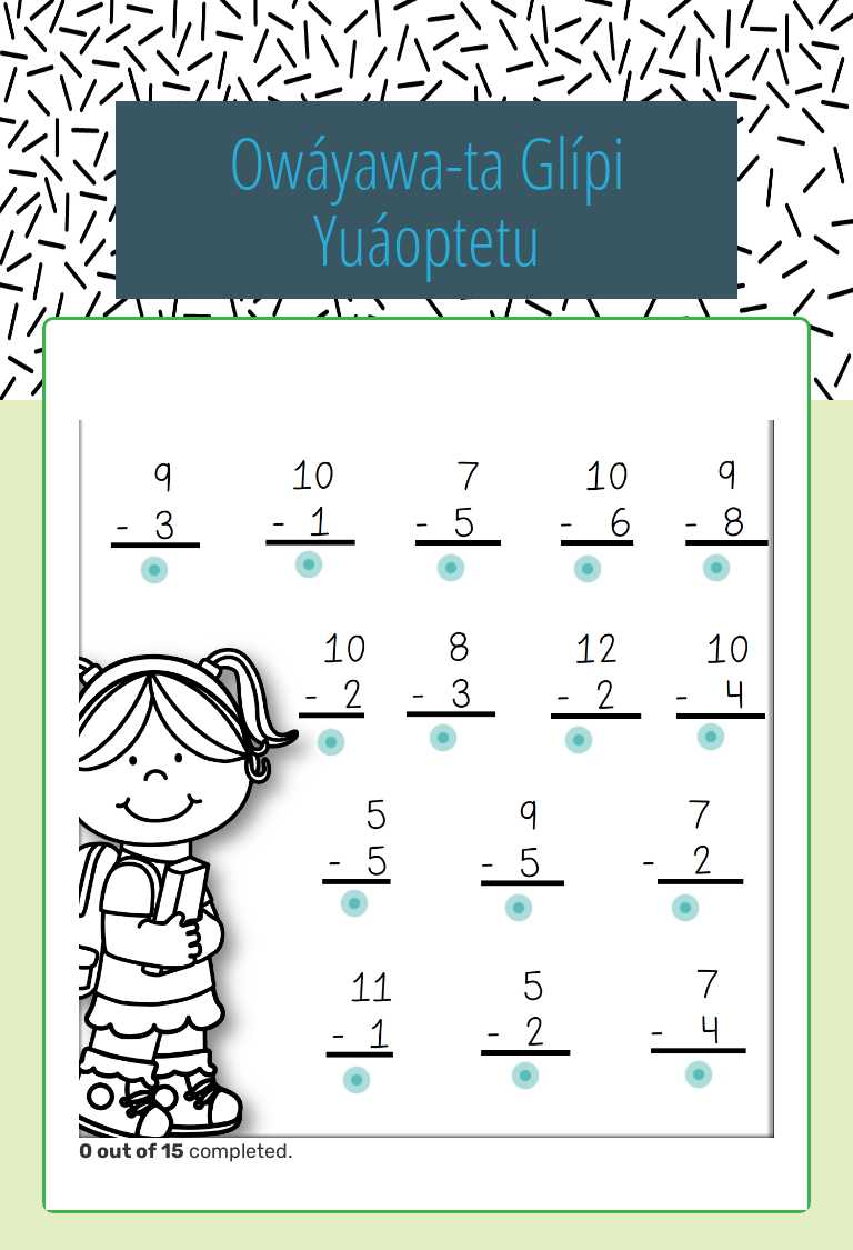 Owáyawa-ta Glípi Yuáoptetu worksheet preview image