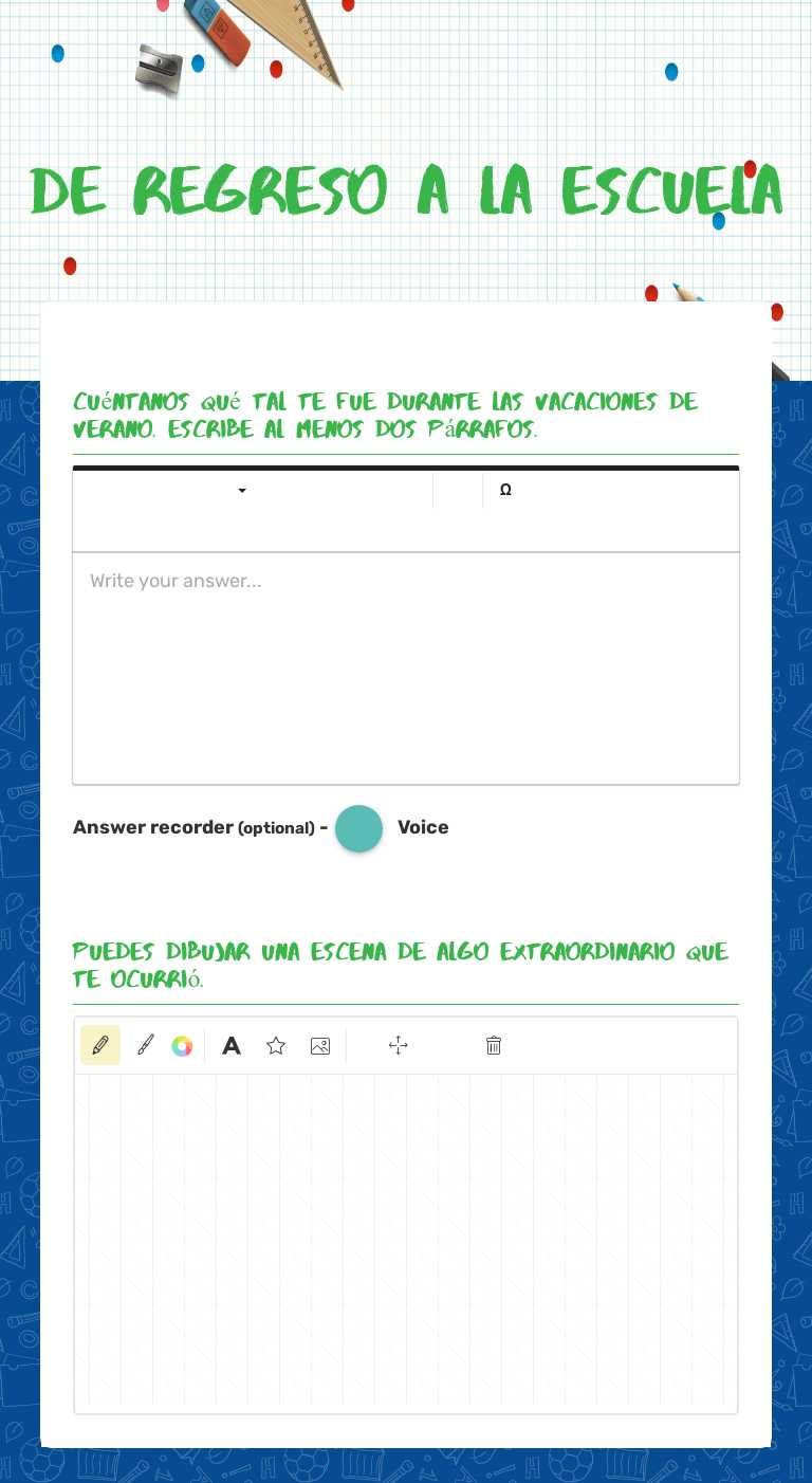 De regreso a la escuela worksheet preview image