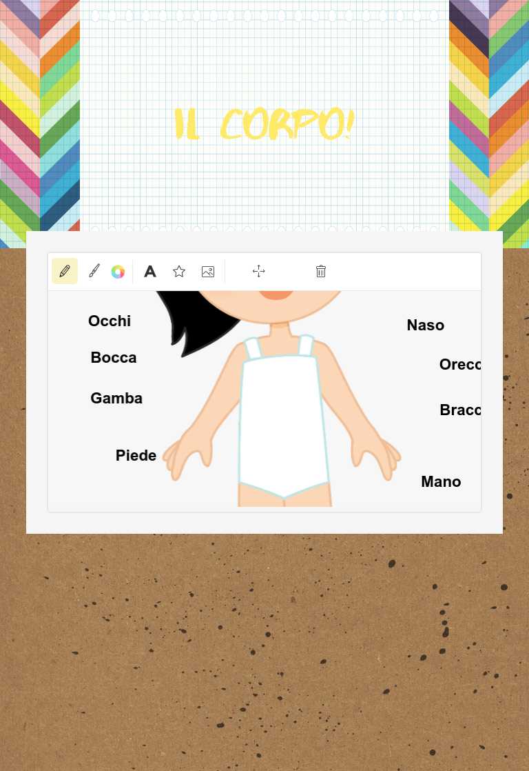 Il Corpo! Preschool worksheet preview