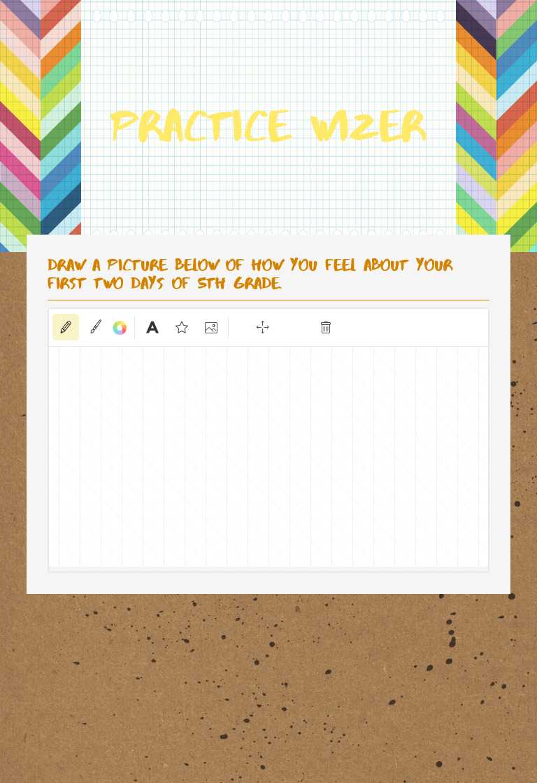 Practice wizer worksheet preview image
