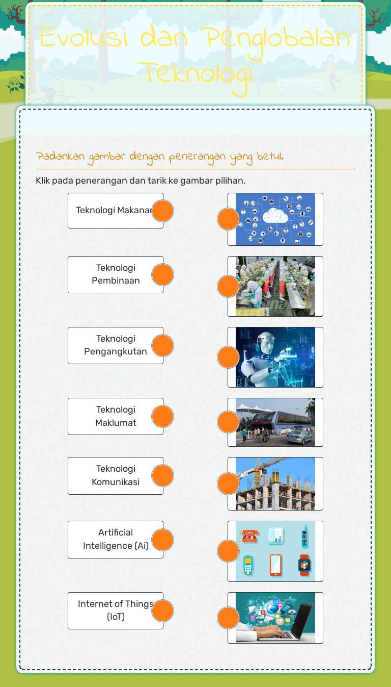 Evolusi dan Penglobalan Teknologi worksheet preview image