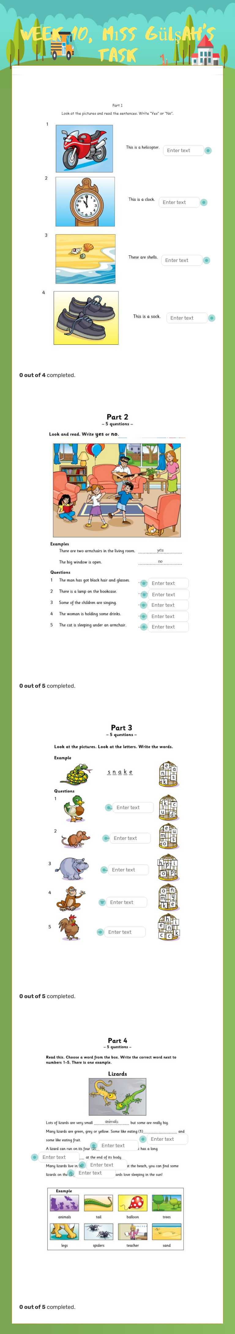 week 10, mıss gülşah's task worksheet preview image