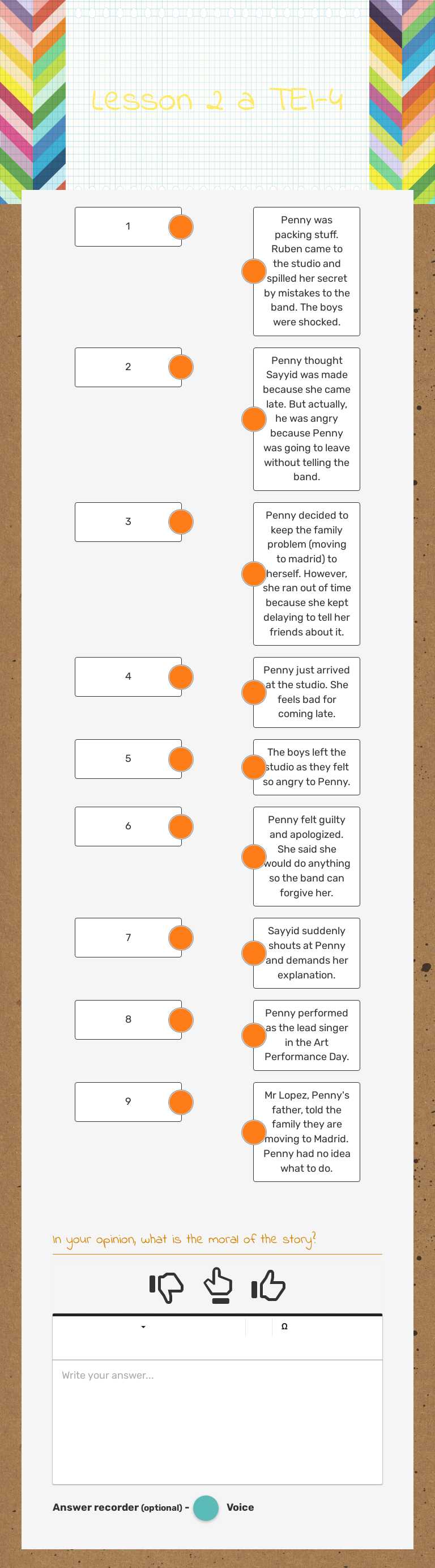 Lesson 2 a
TEI-4 worksheet preview image