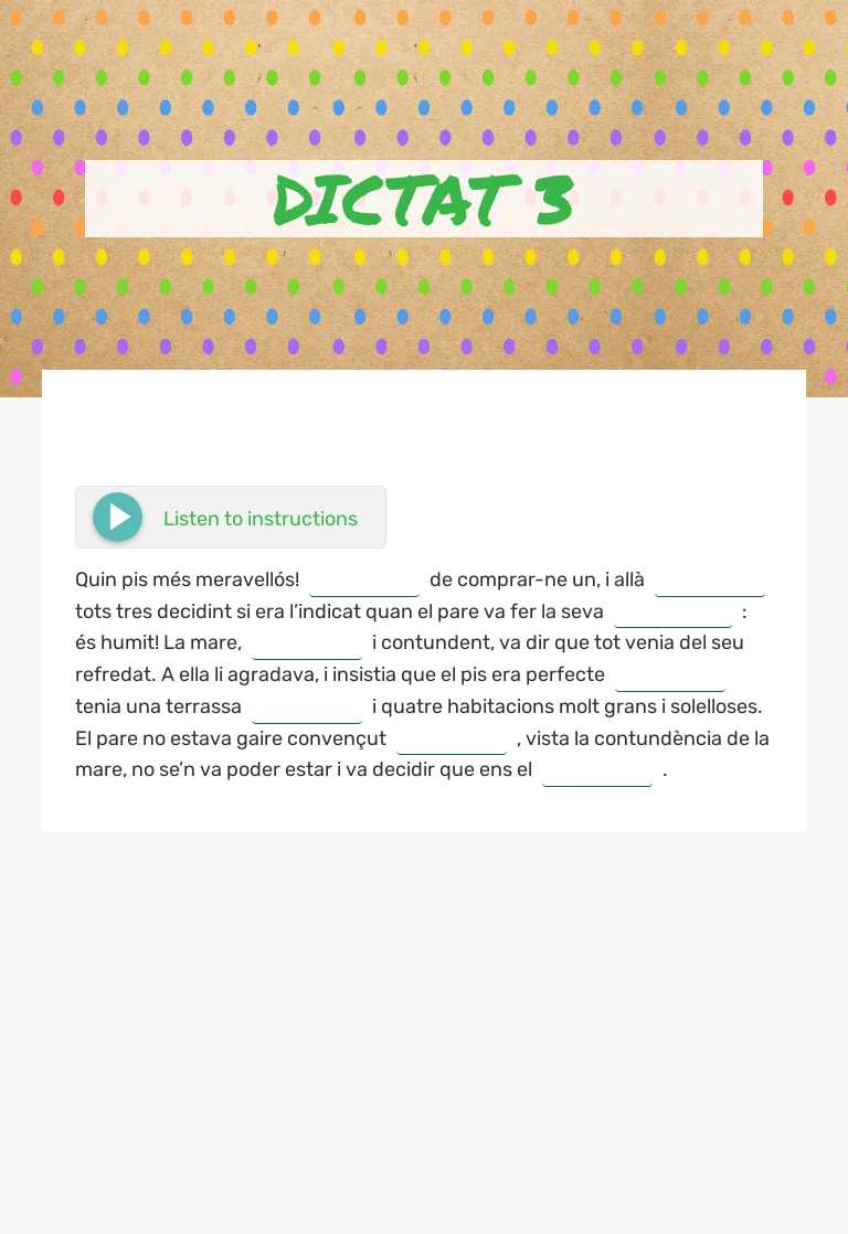 DICTAT 3 worksheet preview image