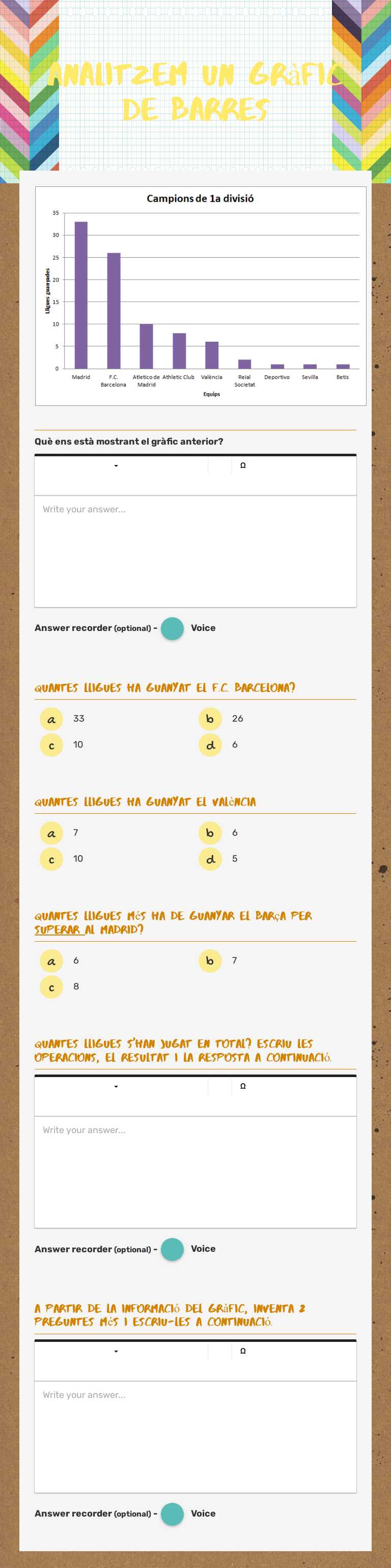 Analitzem un gràfic de barres worksheet preview image