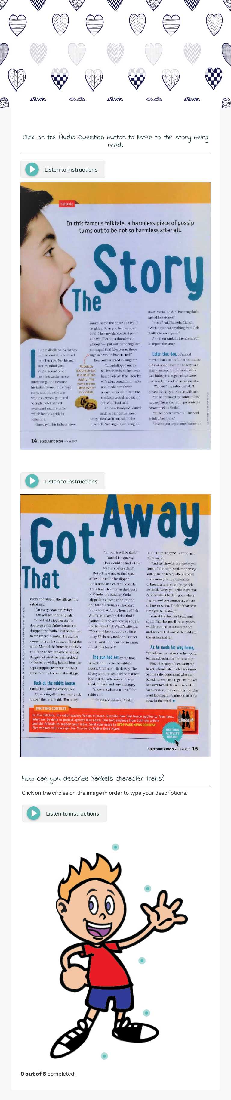 The Story that Got Away worksheet preview image