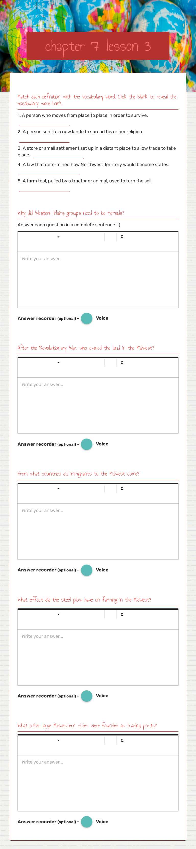 chapter 7 lesson 3 worksheet preview image