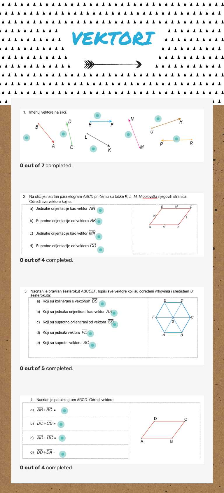 VEKTORI worksheet preview image