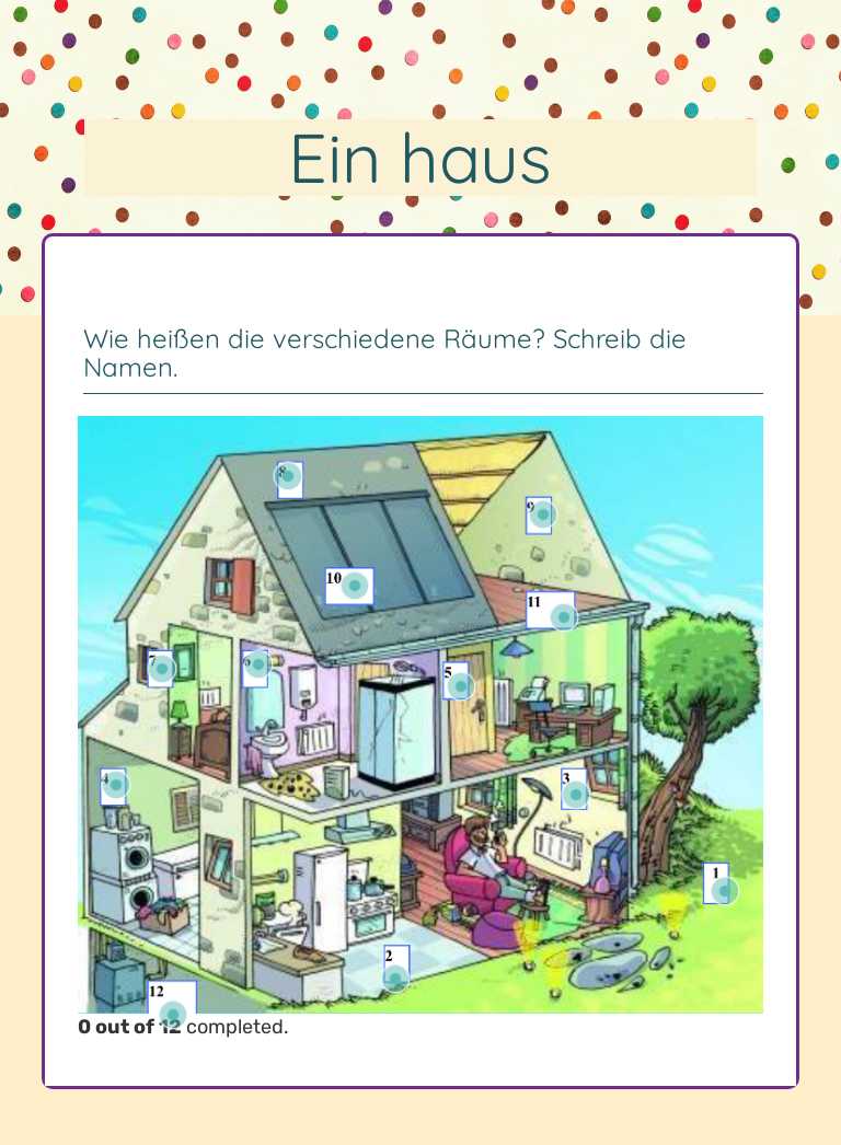 Ein haus worksheet preview image