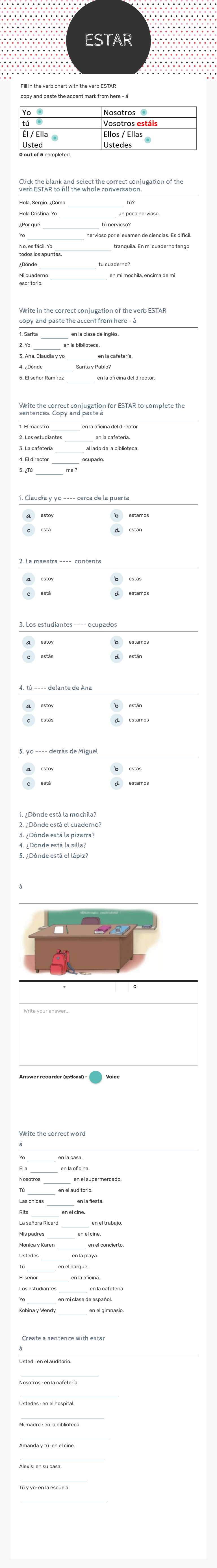 ESTAR worksheet preview image