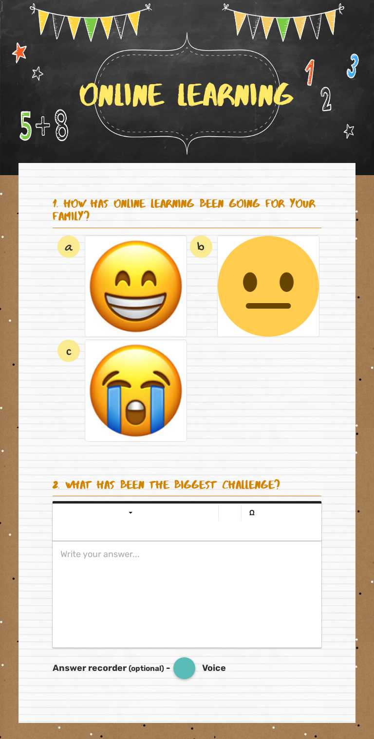 Online Learning Other worksheet preview