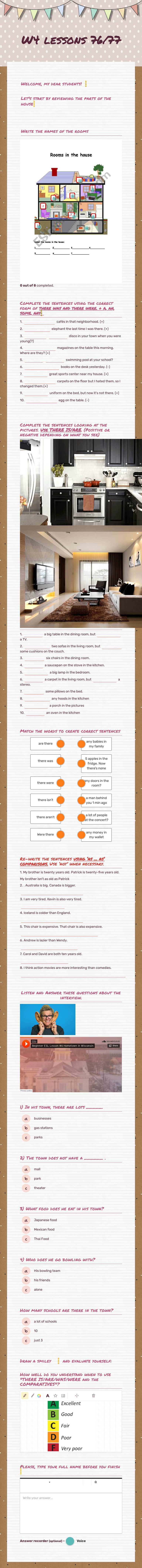 W4 lessons 76/77 Other worksheet preview