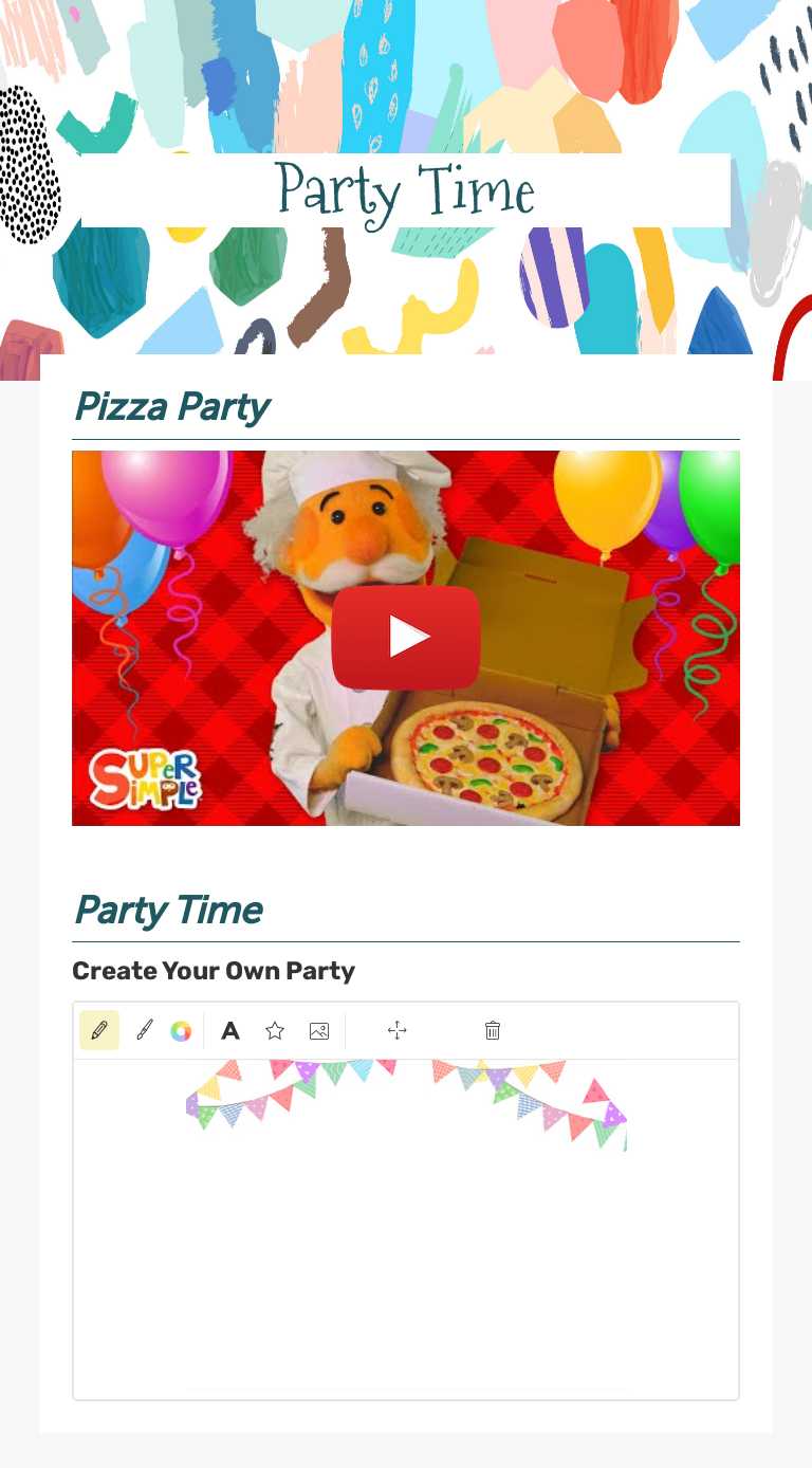 Party Time worksheet preview image