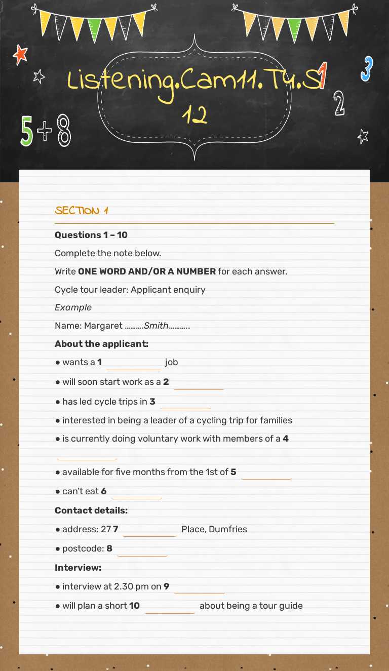 Listening.Cam12.T4.S12 worksheet preview image
