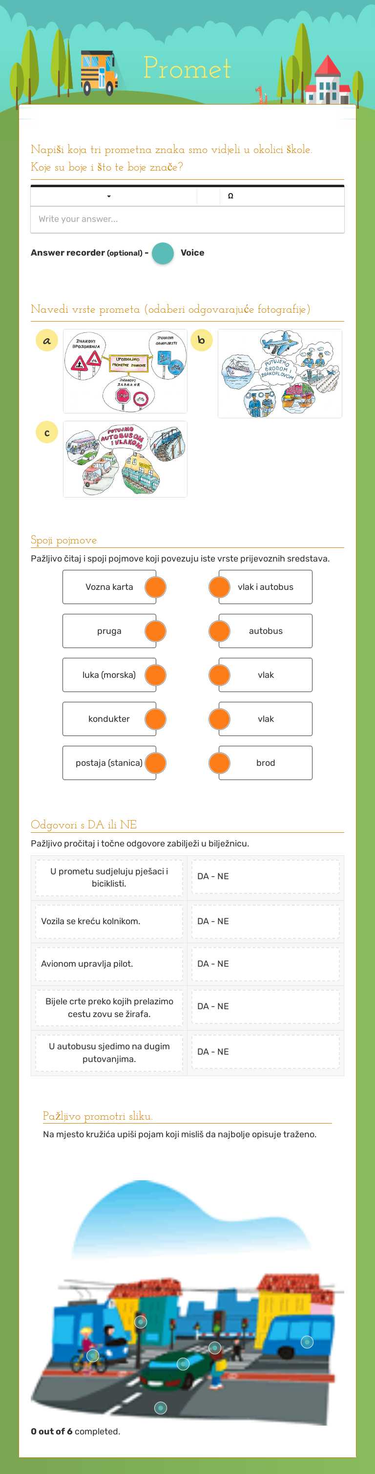 Promet worksheet preview image