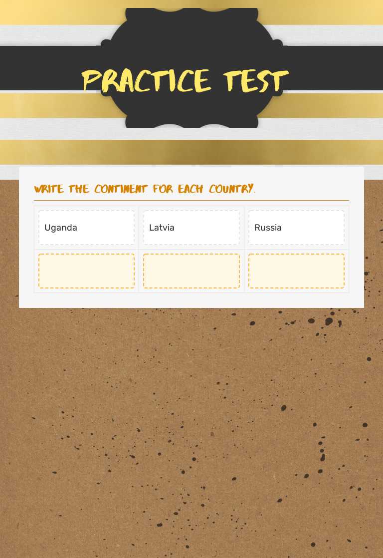 practice test worksheet preview image