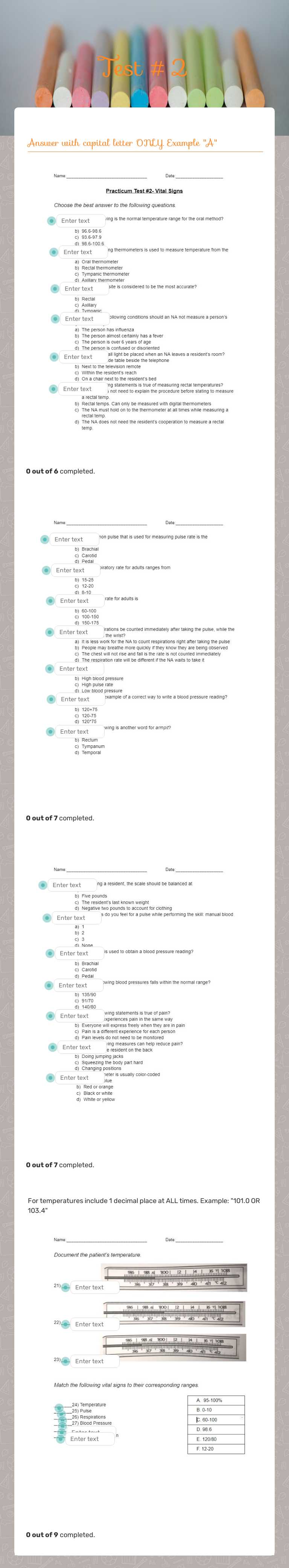 Test #2 Grade 12 worksheet preview