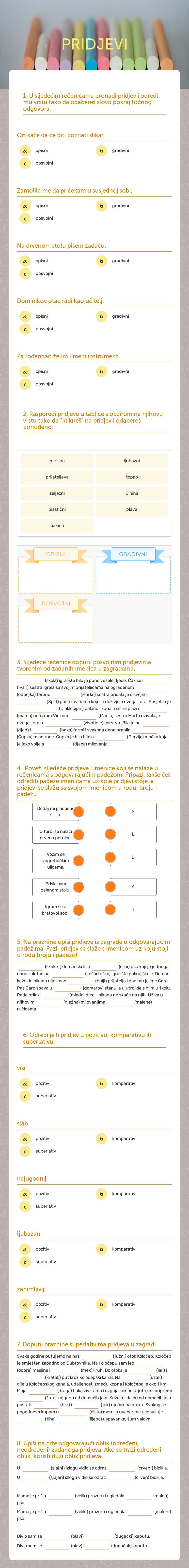 PRIDJEVI Grade 5 worksheet preview