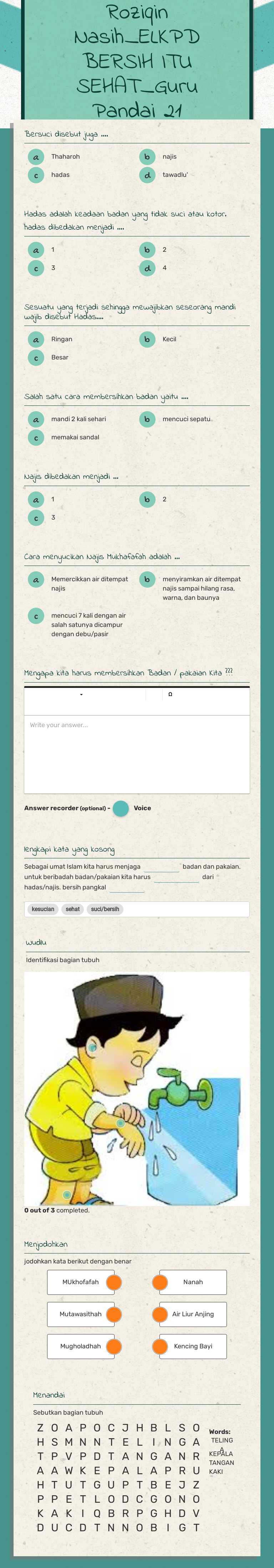 Roziqin Nasih_ELKPD
BERSIH ITU SEHAT_Guru Pandai 21 Grade 4 worksheet preview