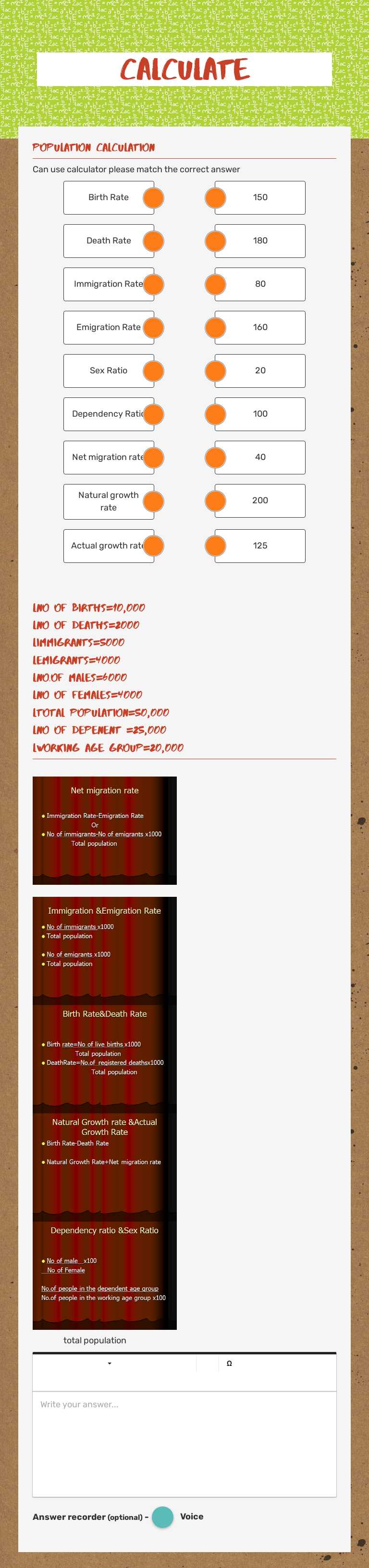 Calculate Grade 8 worksheet preview