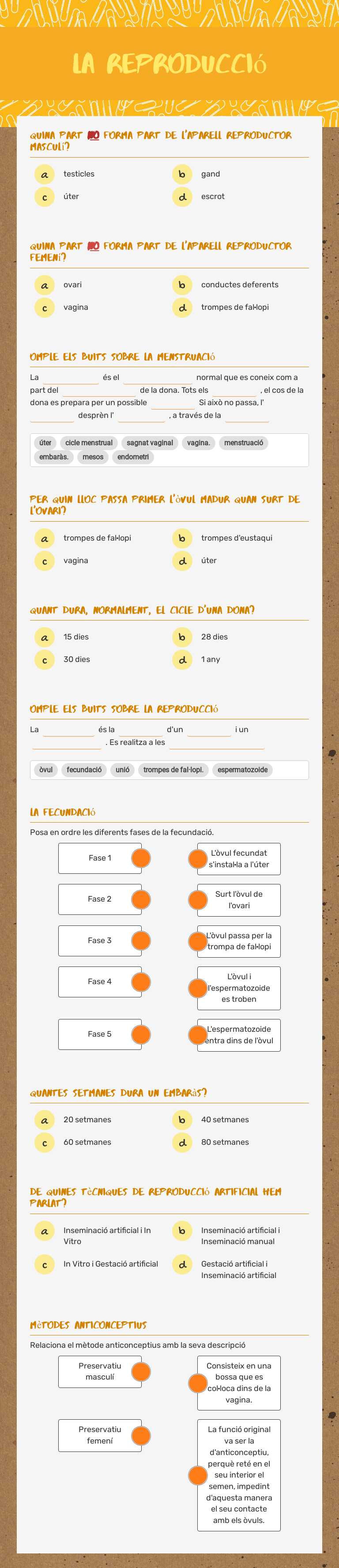 La reproducció Grade 6 worksheet preview