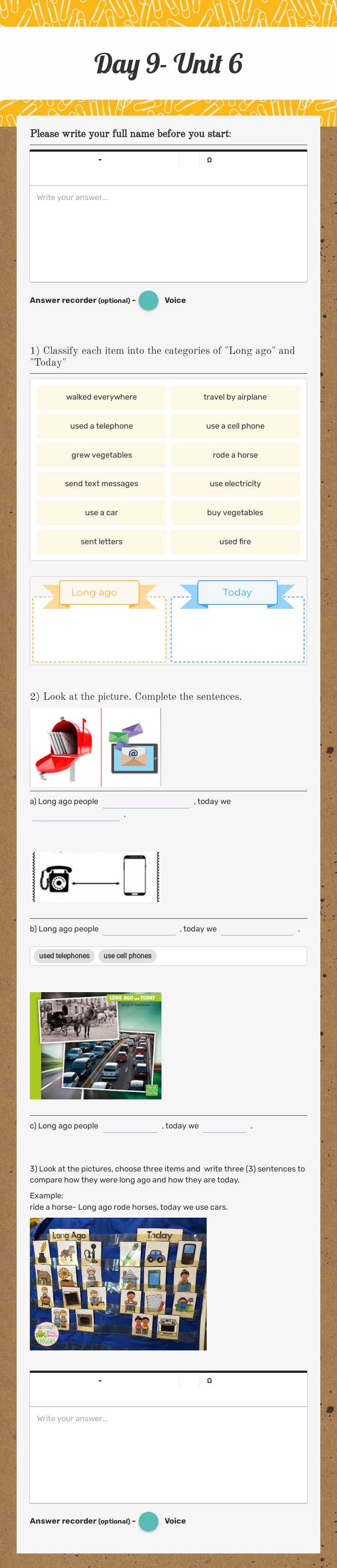 Day 9- Unit 6 Grade 4 worksheet preview