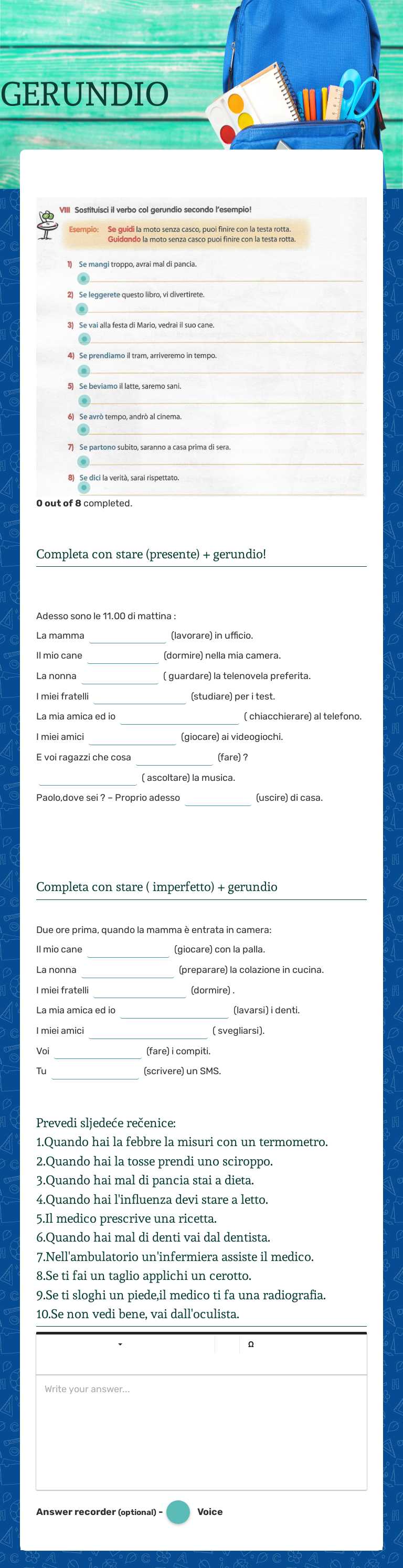 GERUNDIO worksheet preview image