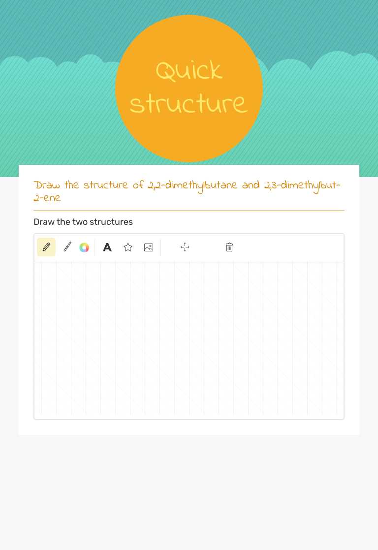 Quick structure worksheet preview image