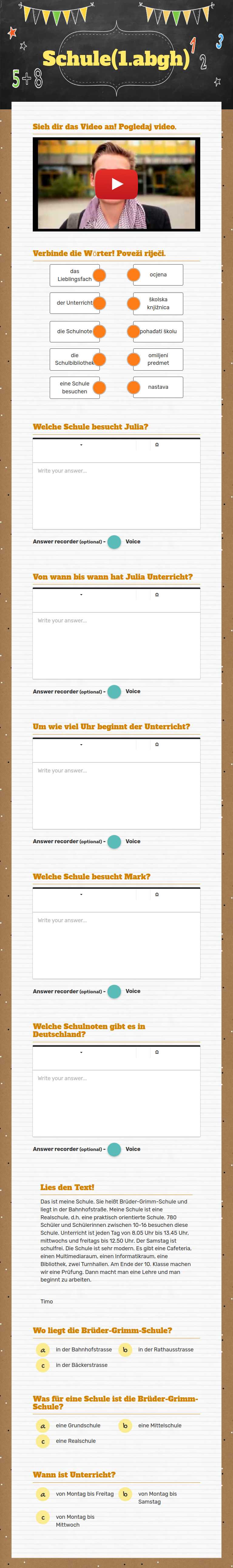 Schule(1.abgh) worksheet preview image