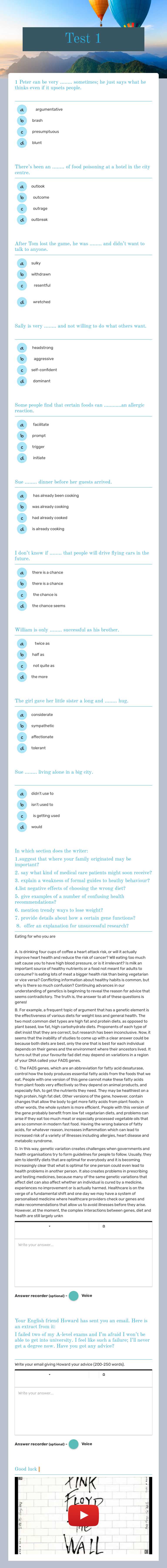 Test 1 worksheet preview image