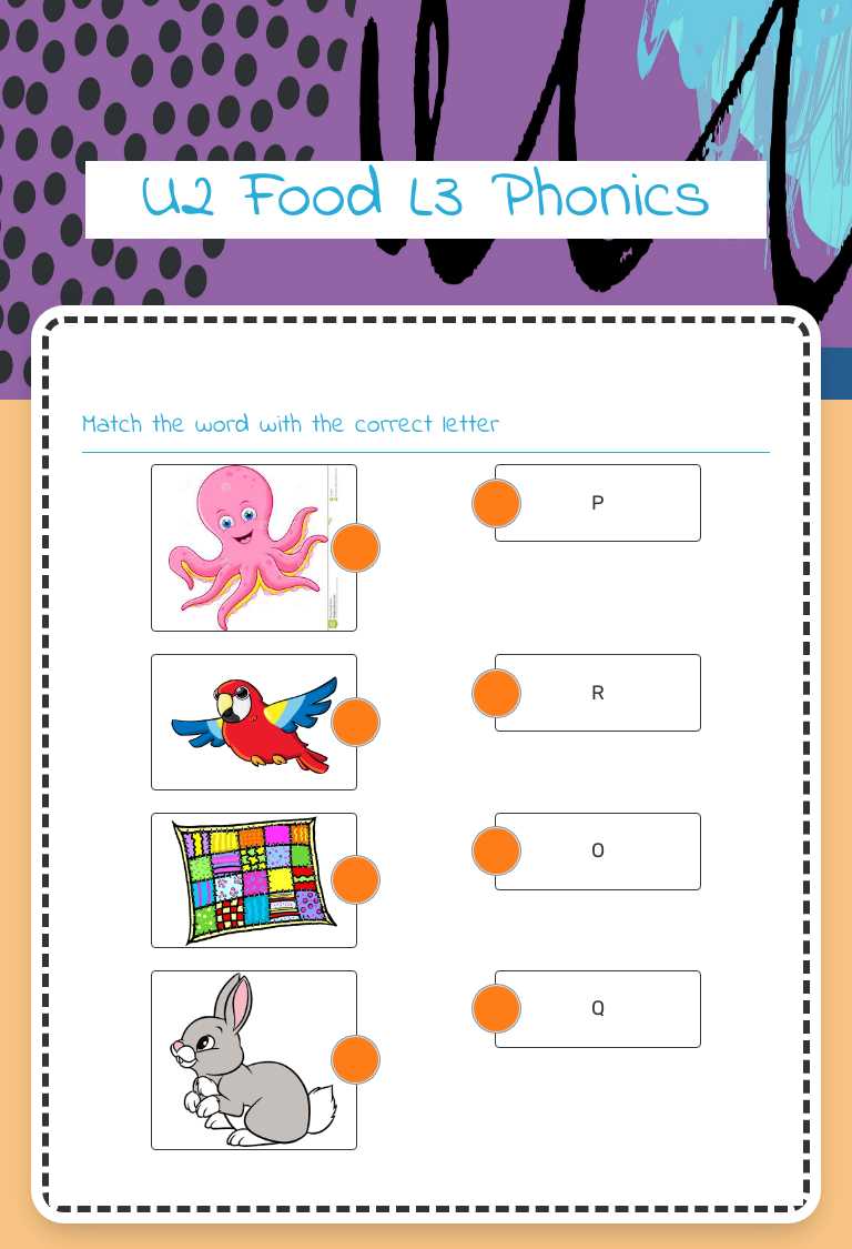 U2 Food L3 Phonics worksheet preview image