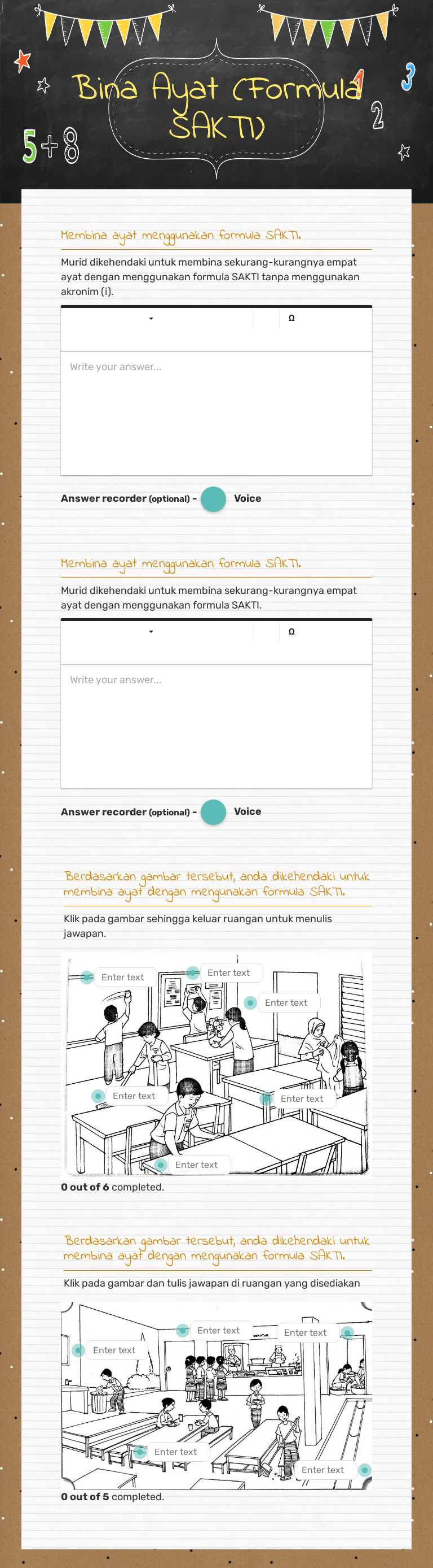 Bina Ayat (Formula SAKTI) worksheet preview image
