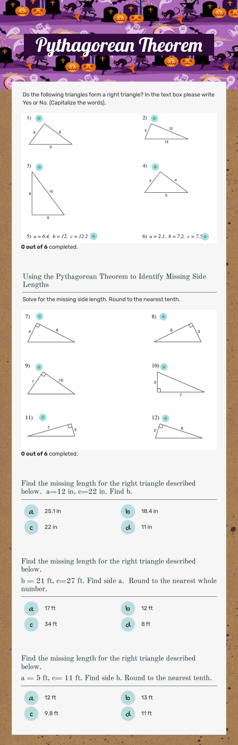Master the Pythagorean Theorem! Solve geometry problems and find ...