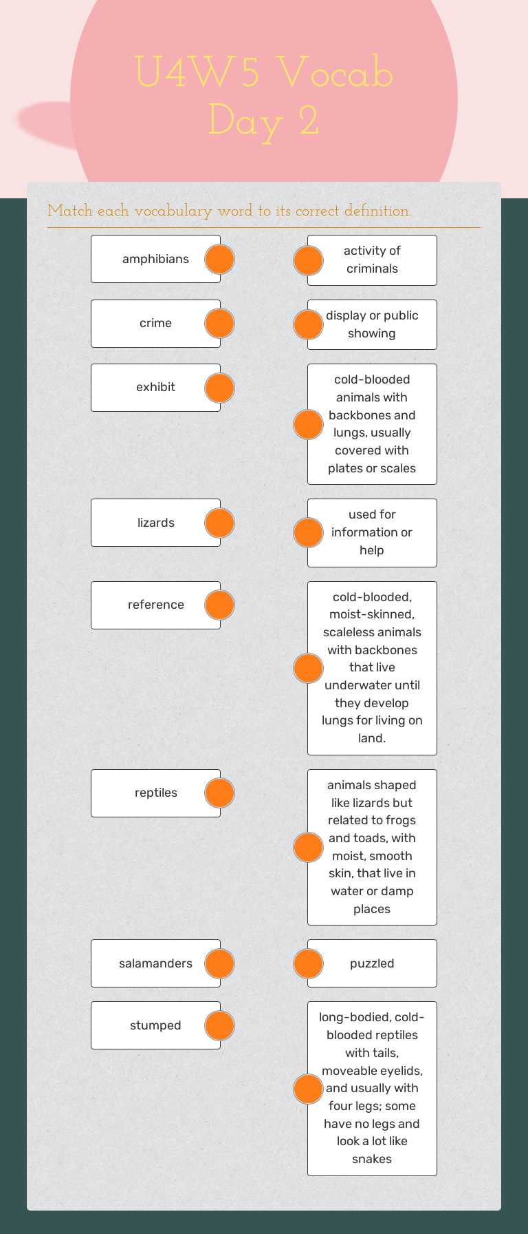U4W5 Vocab Day 2 worksheet preview image