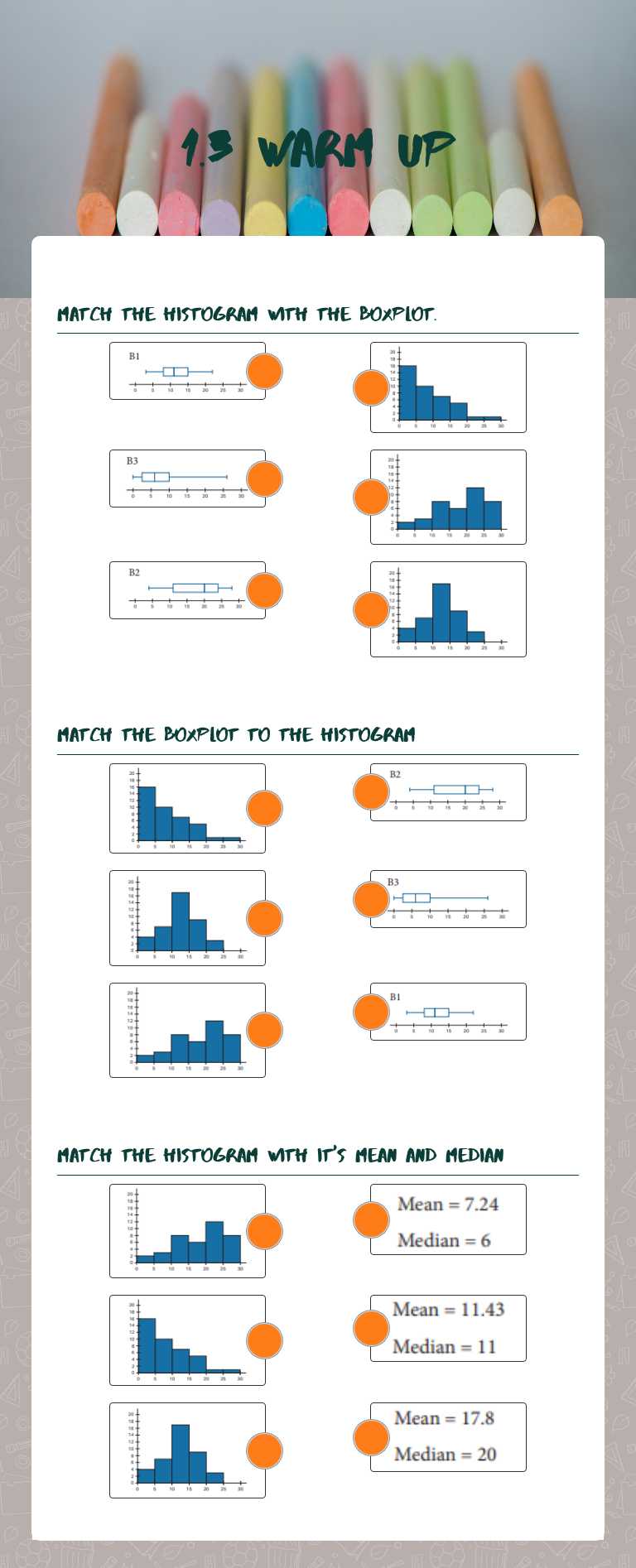1.3 Warm Up worksheet preview image