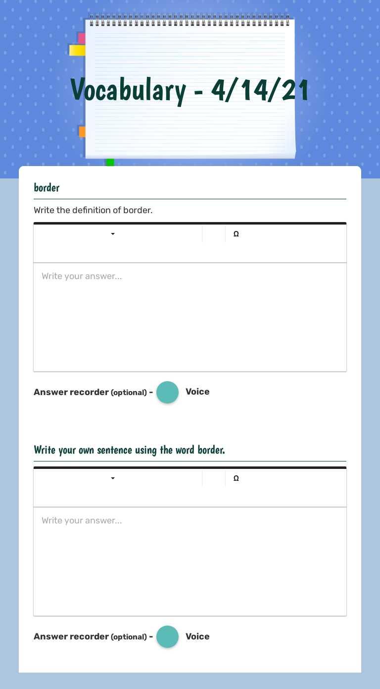 Vocabulary -           4/14/21 Other worksheet preview