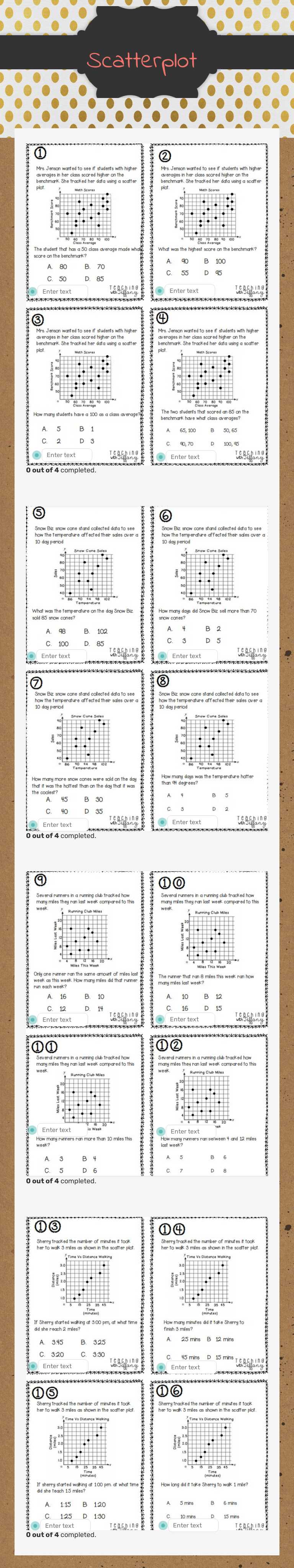 Scatterplot worksheet preview