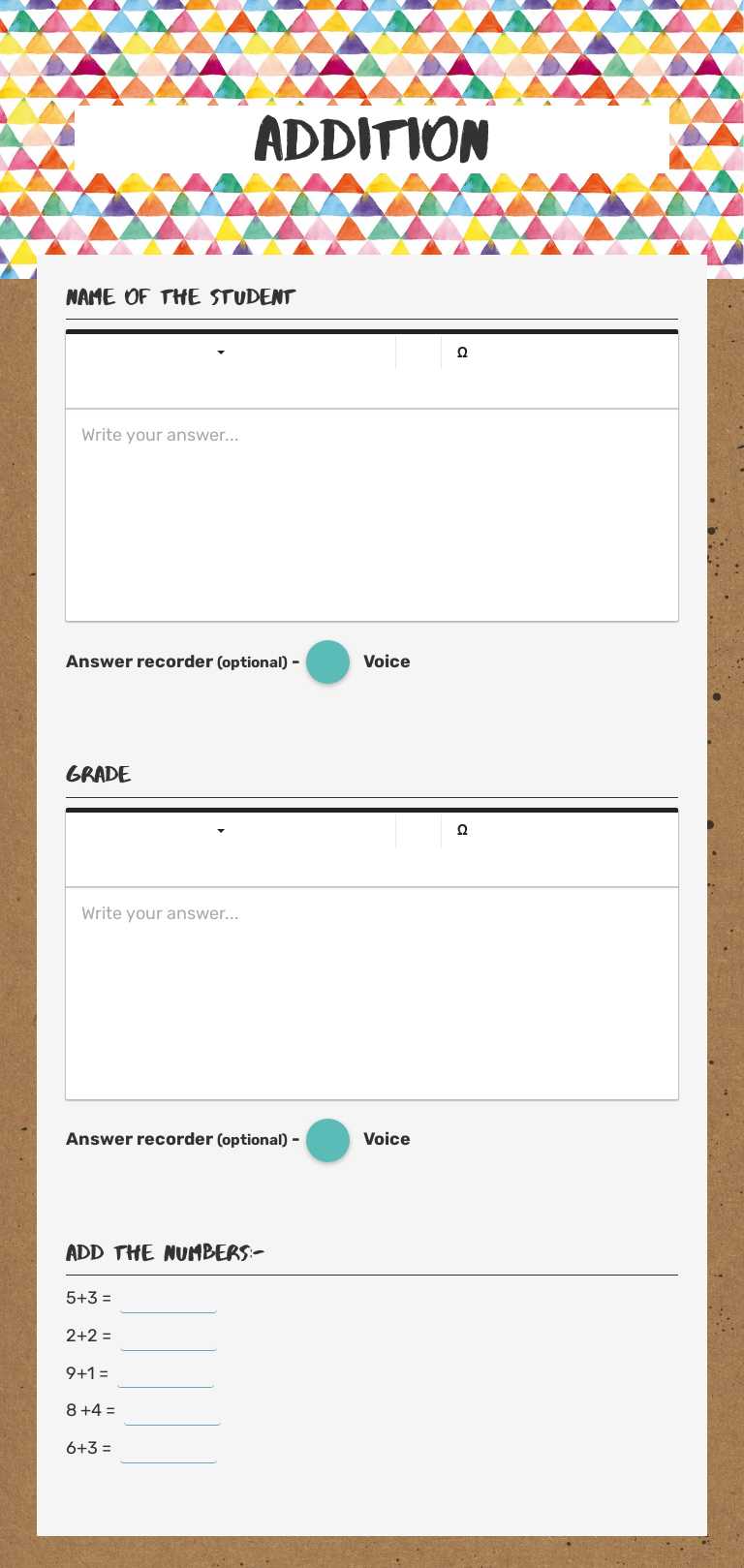 addition Grade 2 worksheet preview