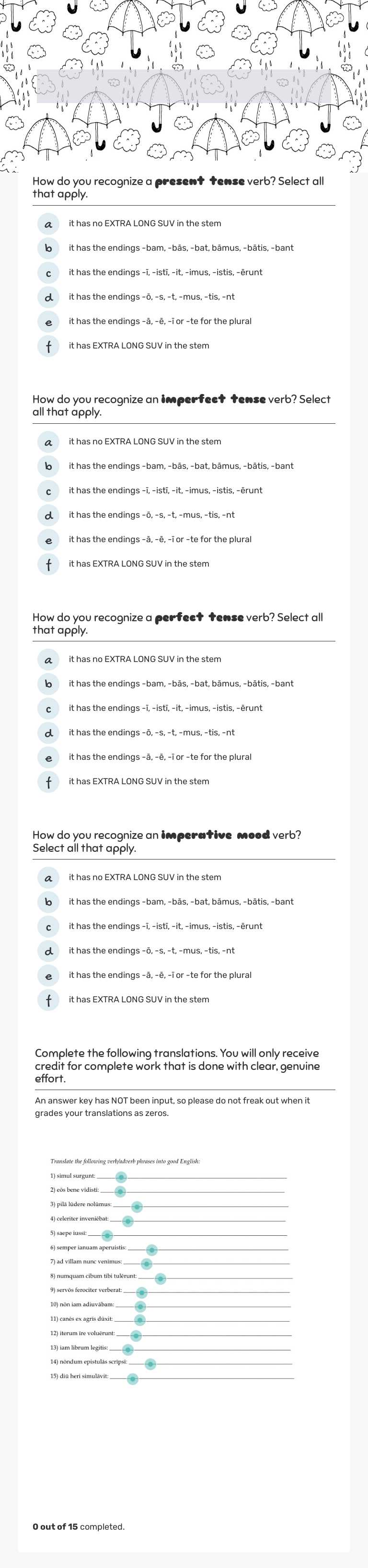 Latin II: Ch. 21 Translation Review worksheet preview image