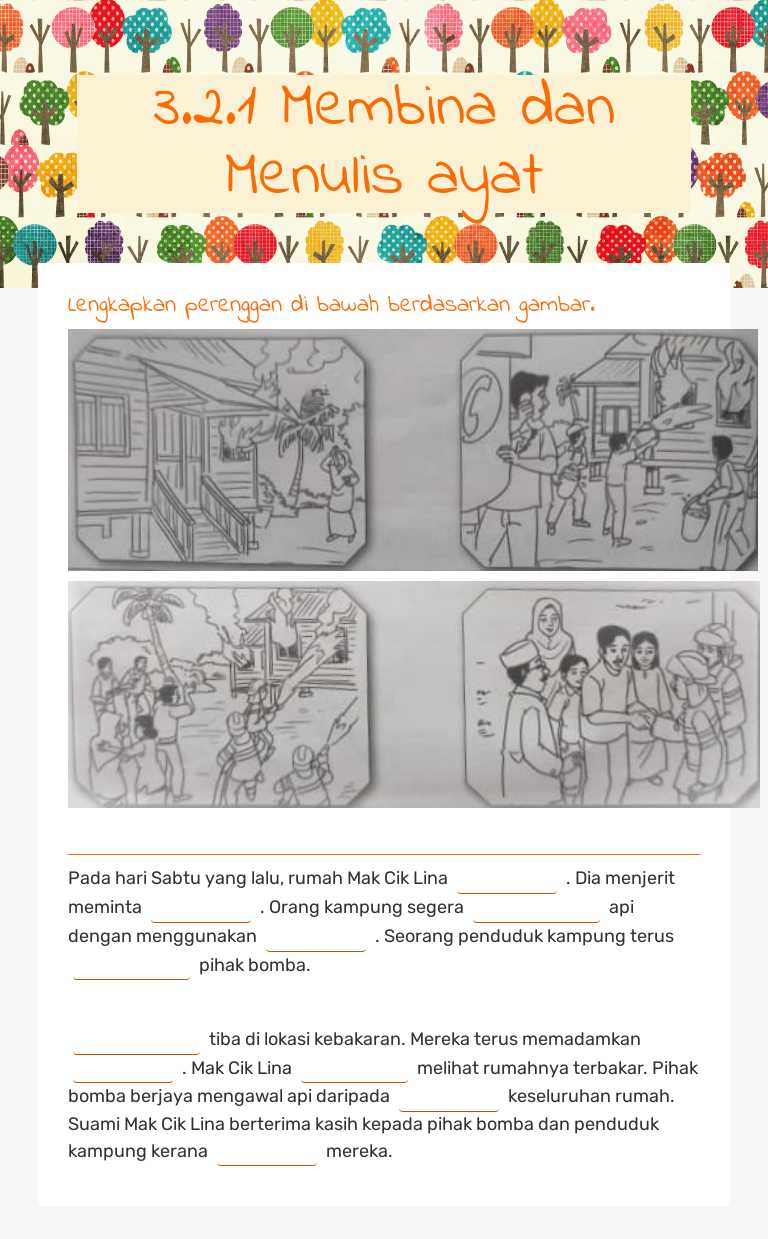 3.2.1 Membina dan Menulis ayat worksheet preview image