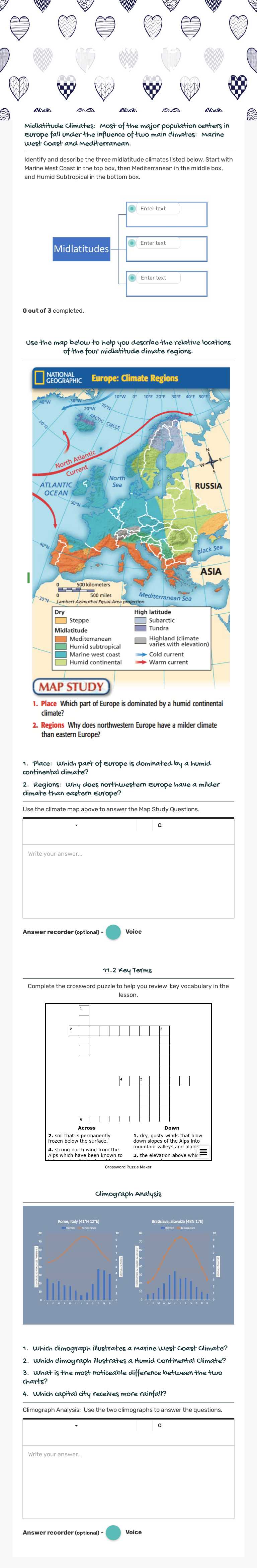 11.2: 
Climate & Vegetation worksheet preview image