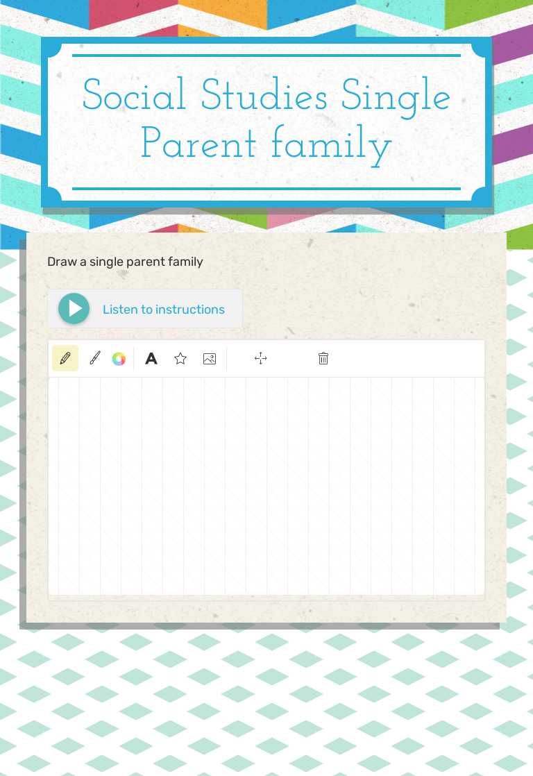 Social Studies
Single Parent family worksheet preview image