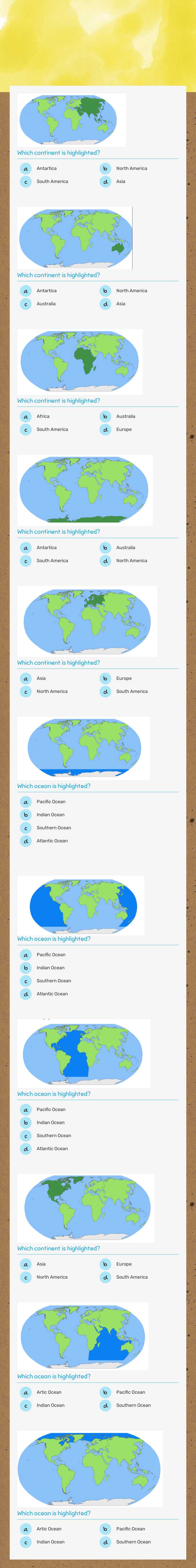 Maps! day 2 Grade 6 worksheet preview