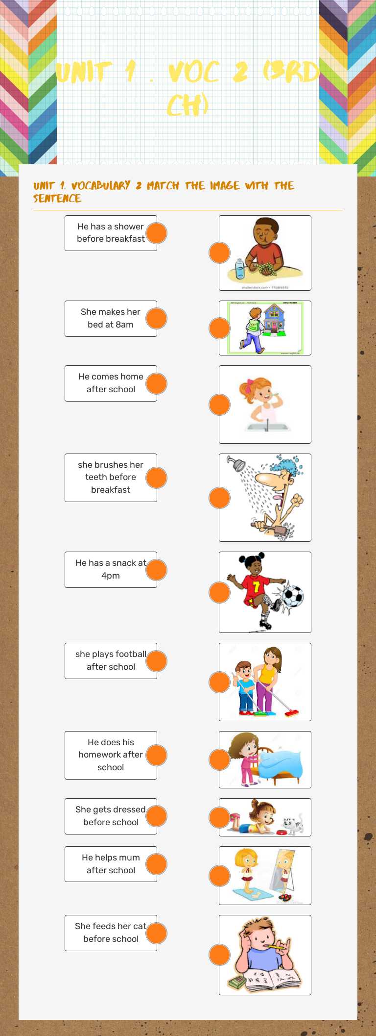 unit 1 . voc 2 (3rd Ch) worksheet preview image