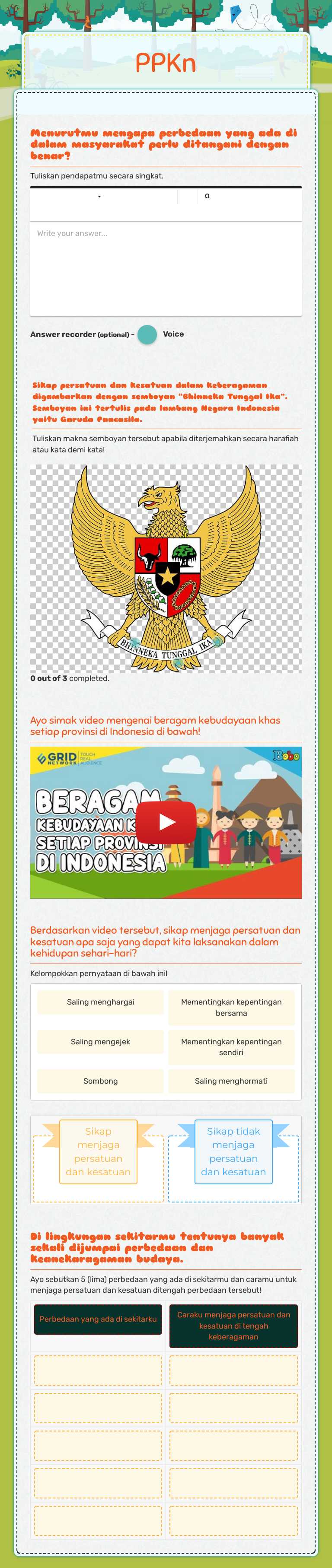 PPKn worksheet preview image